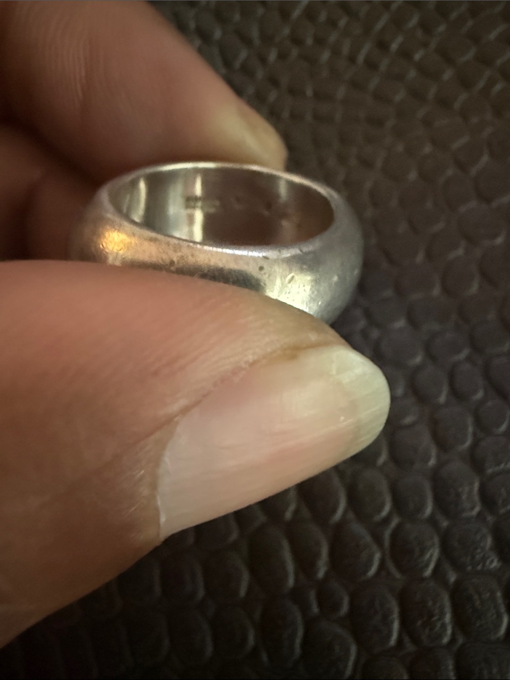 Vintage Gucci 925 Silver Square Ring - Picture 3 of 7